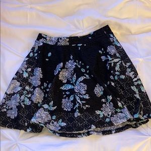 Aeropostale lace flower print skater skirt